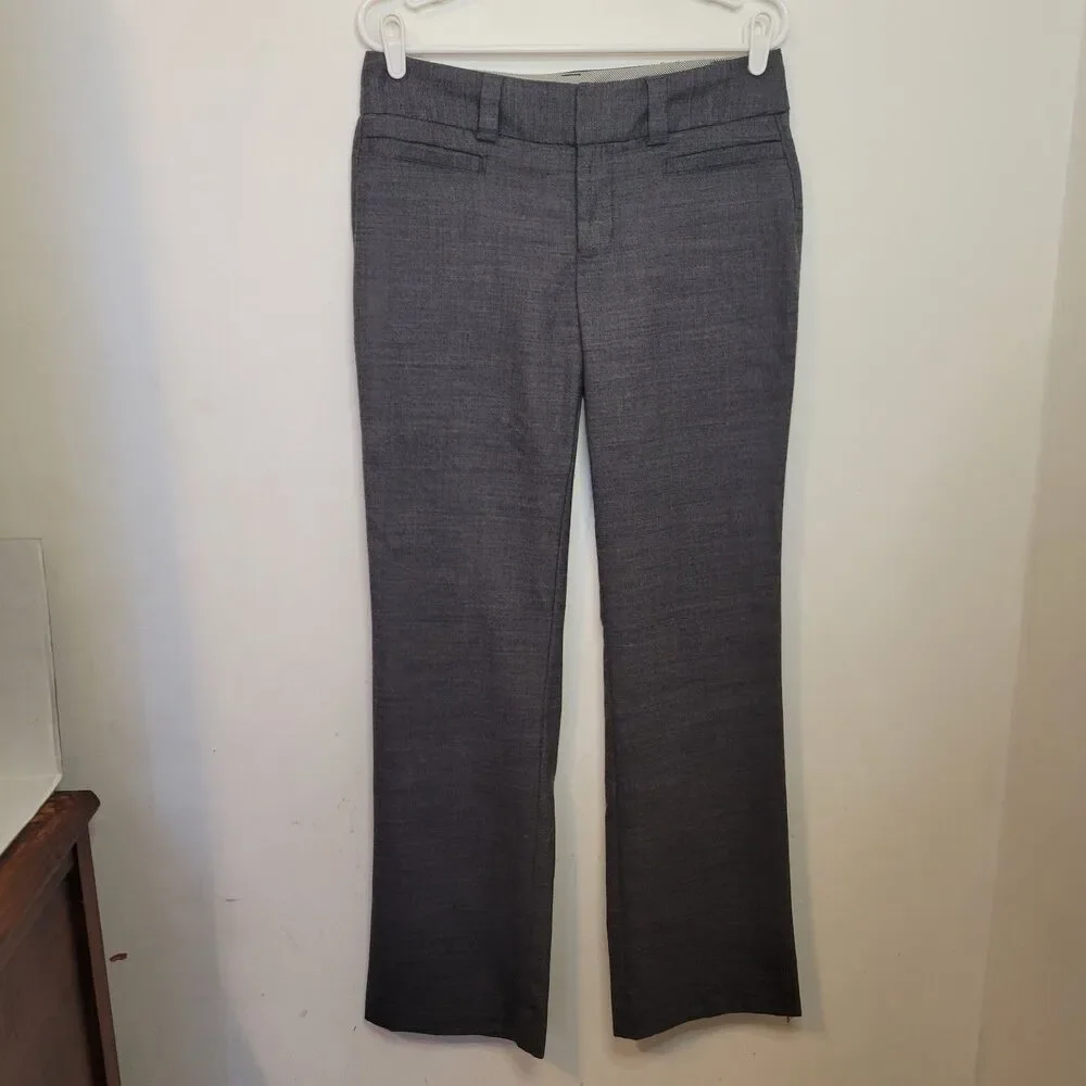 Gap Women’s Size 6 Curvy Long Gray Dress Pants Wool Blend Pre-Owned